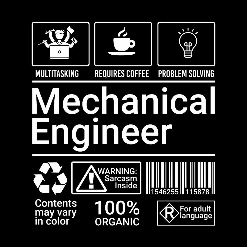 Mechanical Engineer Description Sarcastic Geek