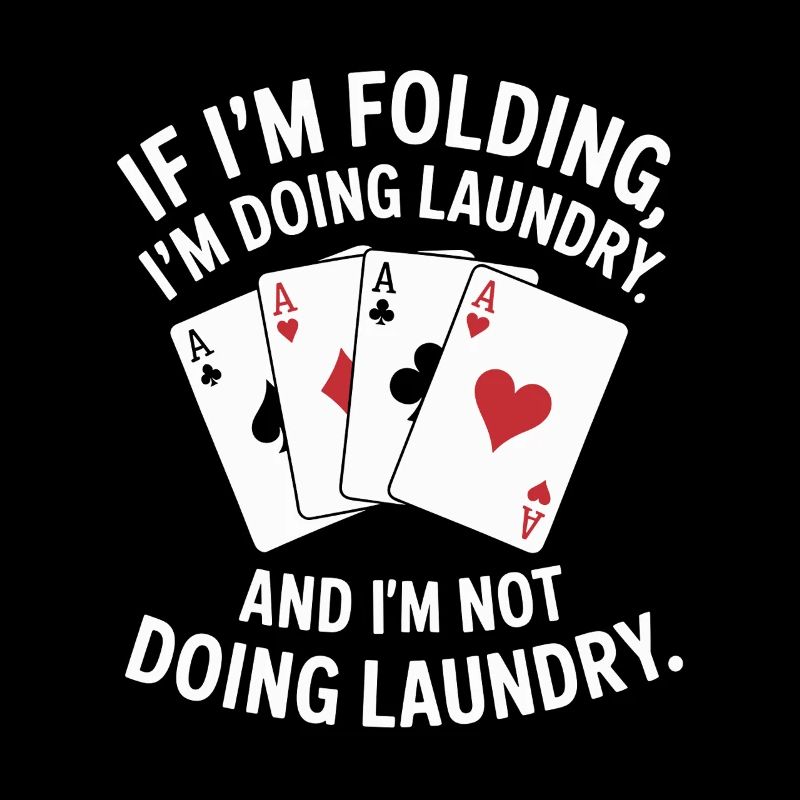 Falten oder Wäsche: Kartenhumor