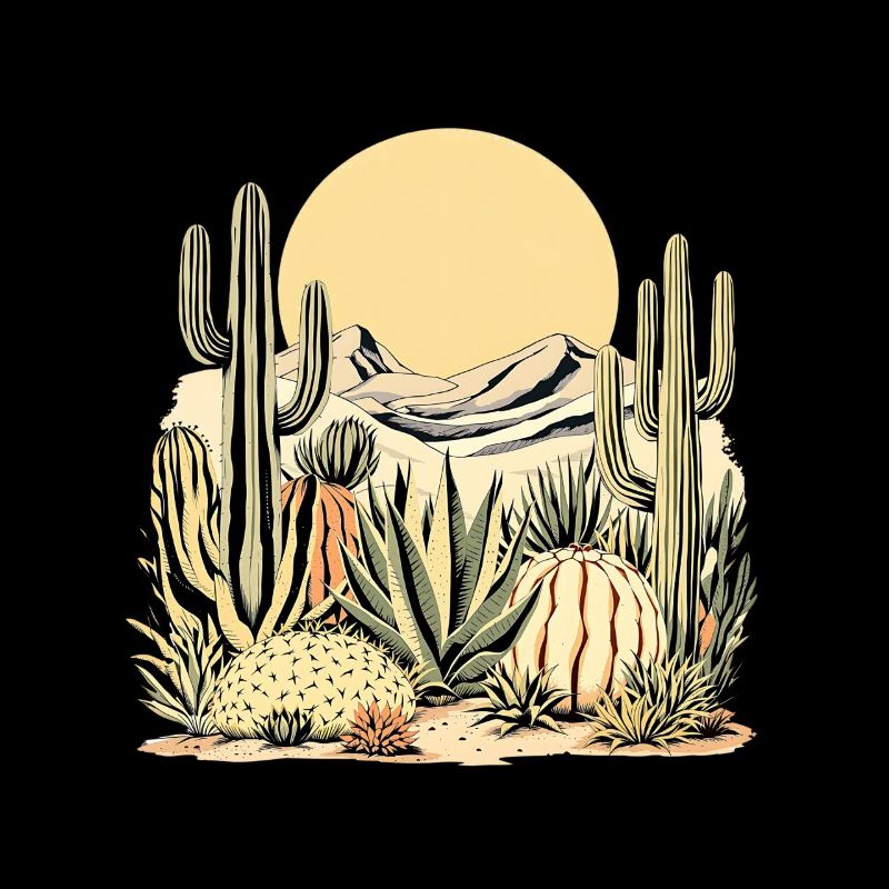Boho Nature Cacti