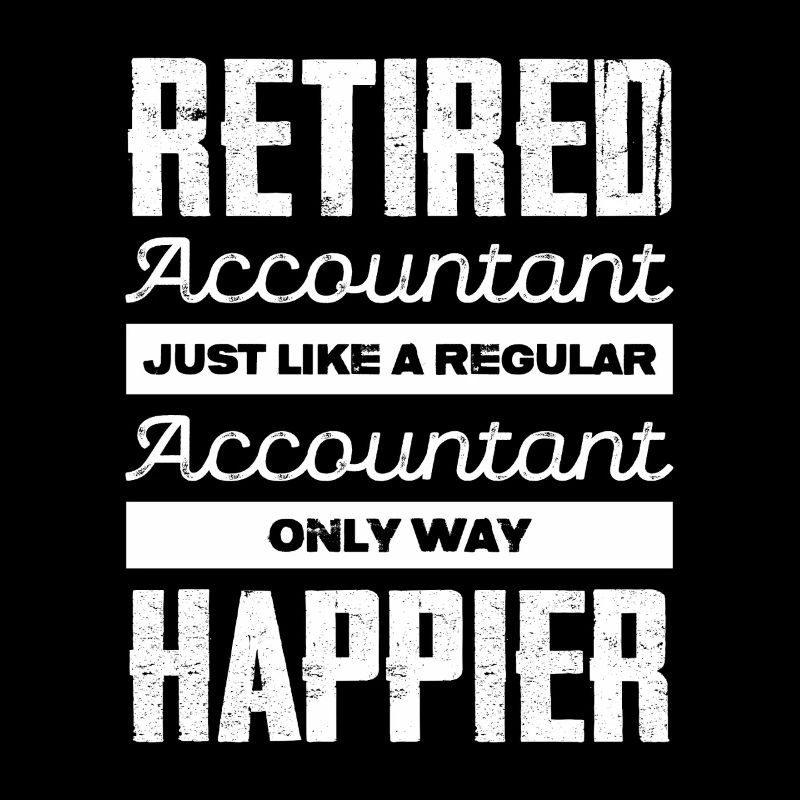 Comptable de retraite heureux