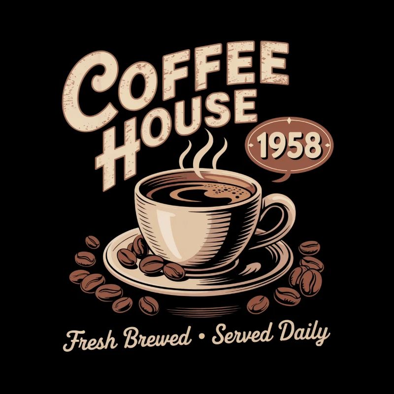 Vintage Kaffee Werbung