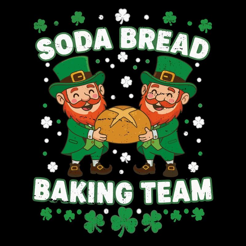 Funny Soda Bread Baking Team St Patricks 