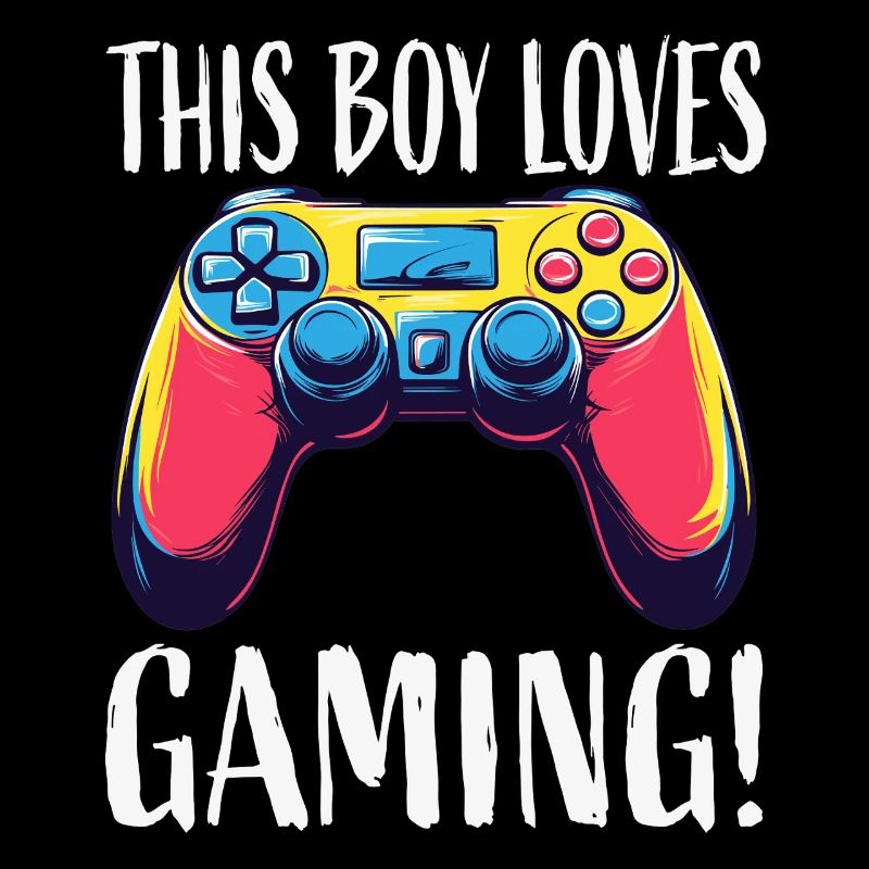 Junge liebt Gaming Controller