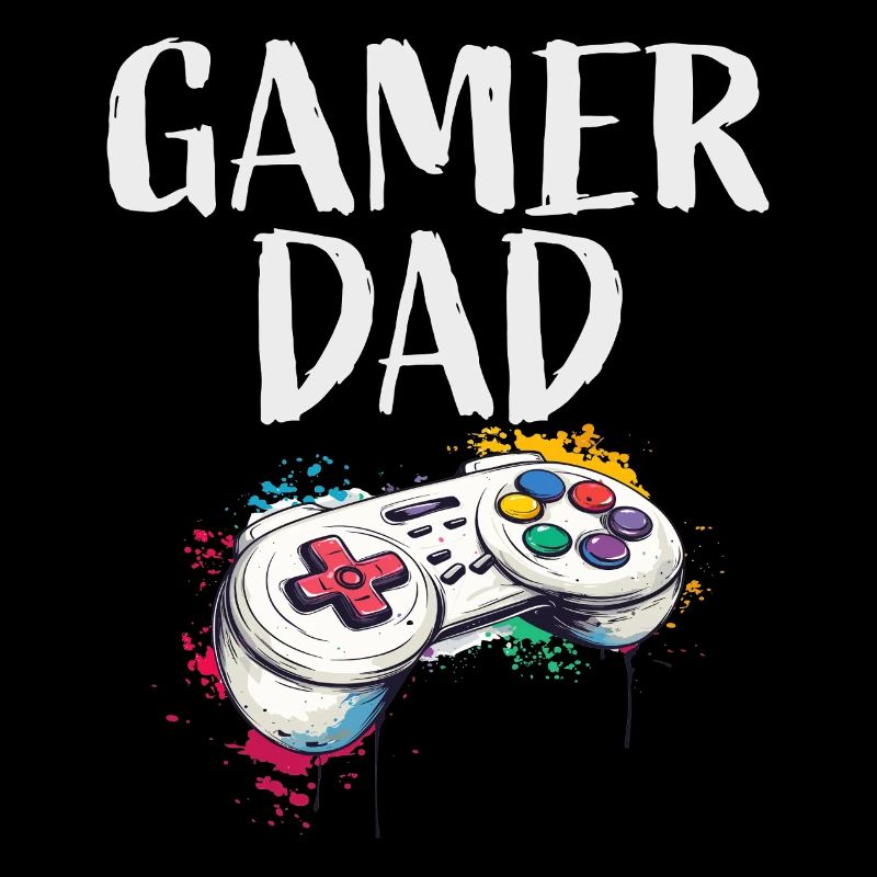 Gamer Dad Controller Kunst