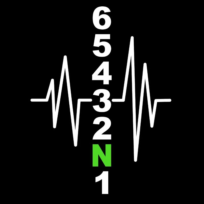 Motorcycle Gearshift Pattern with Heartbeat – Biker