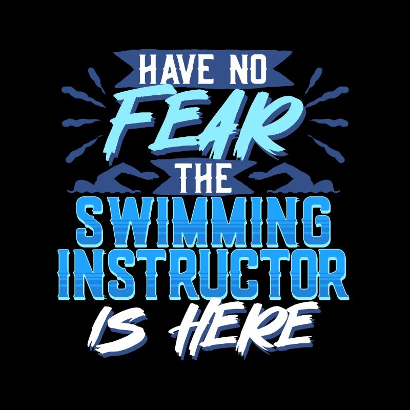 Schwimmlehrer L’instructeur de natation est là