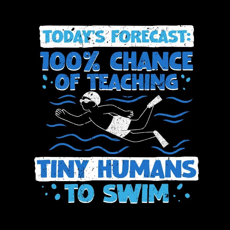 Swimming Instructor Teaching Tiny Humans To Swim