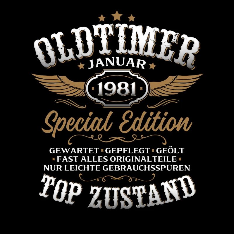 45. Geburtstag Geschenk Oldtimer Januar 1981