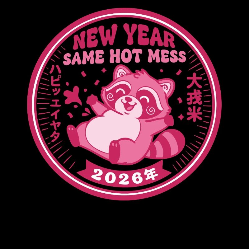 Neujahr Same Hot Mess 2026 Feier