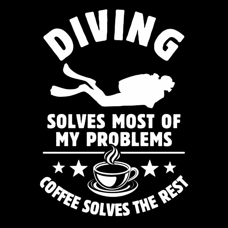 Diving solves most of my Problems Kaffee Geschenk