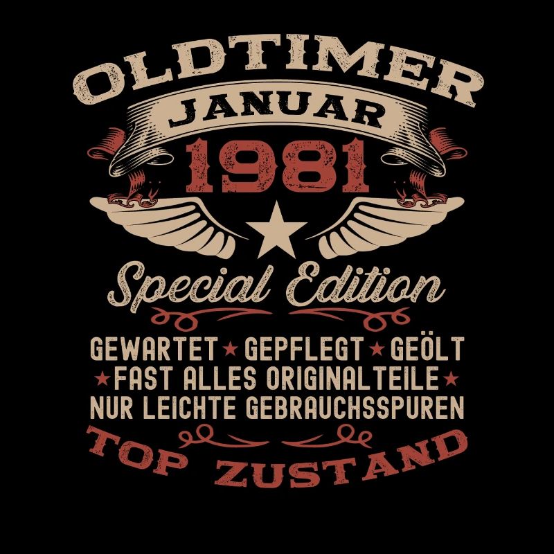 45. Geburtstag Geschenk Oldtimer Januar 1981