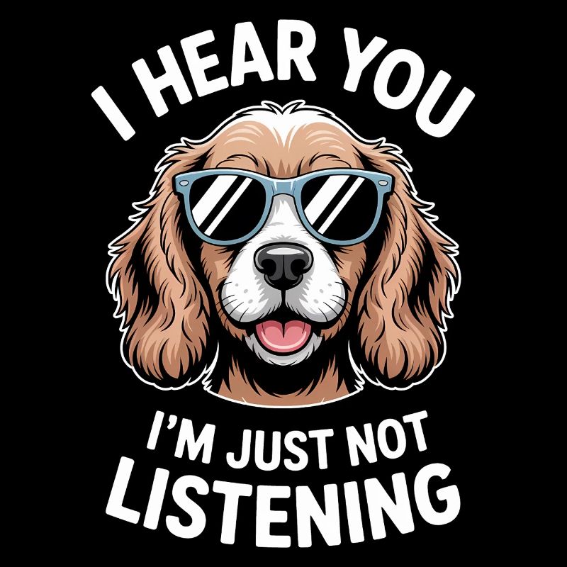 Cocker Spaniel faisant une blague Cadeau de cocker spaniel