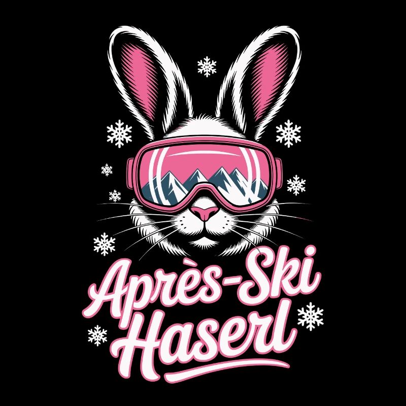 Après-ski bunny hut fun Skier ski bunny