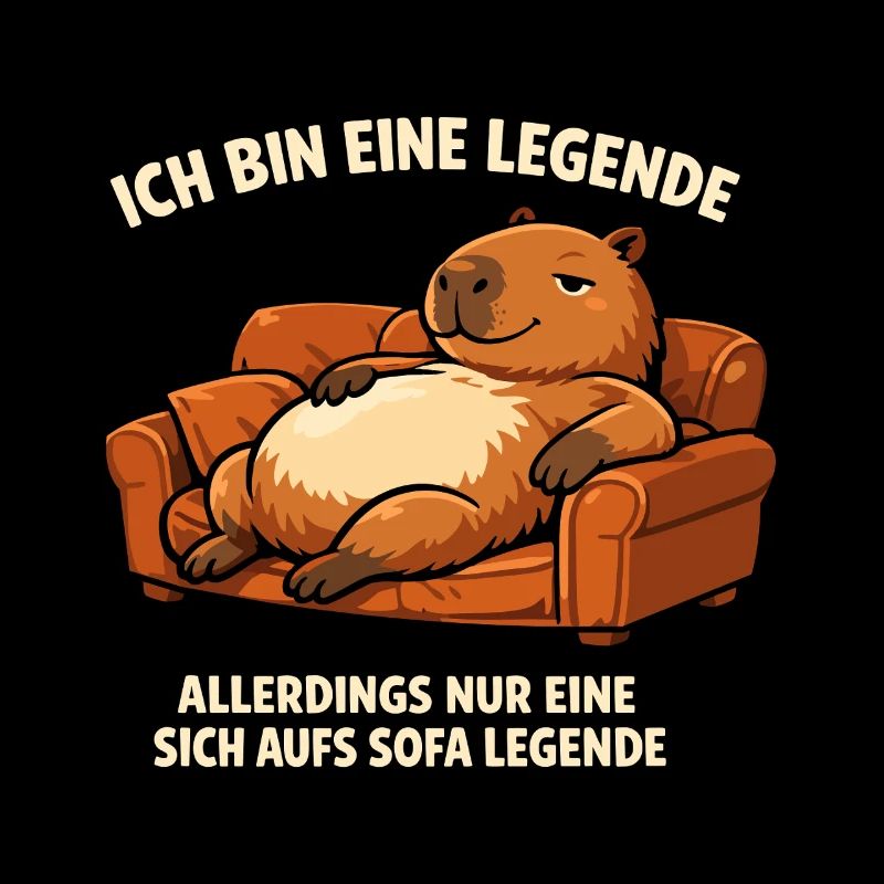 Sofa legend: relaxed capybara