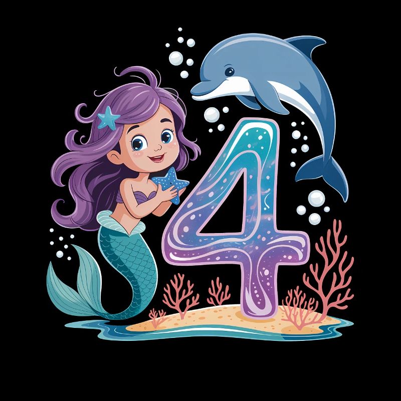 4e anniversaire de la sirène 4 ans