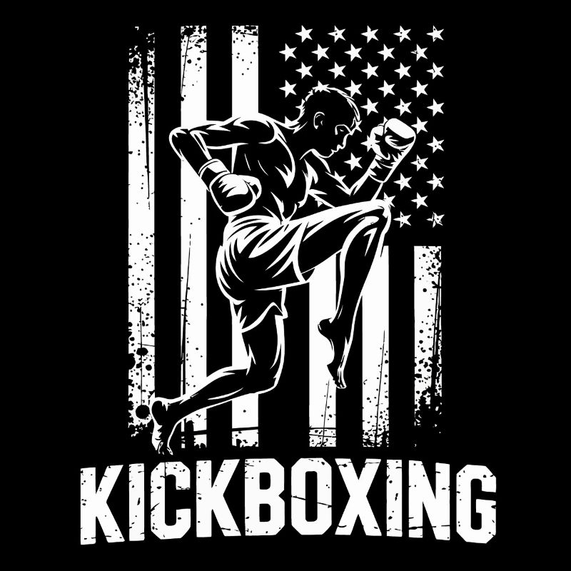 Style du drapeau du kickboxing