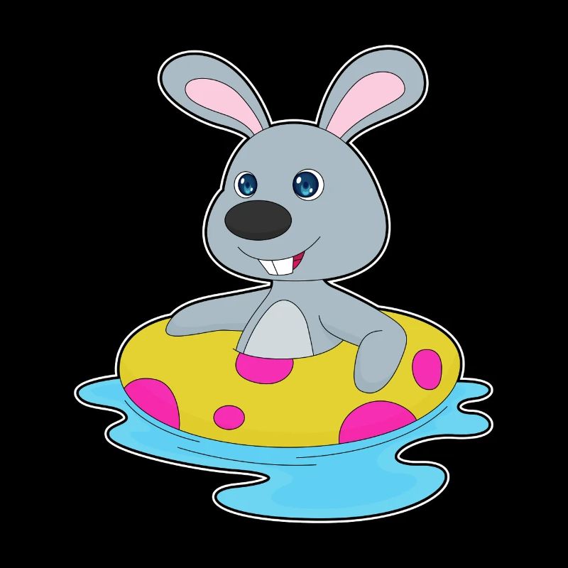 Bunny Swimming Swim Ring Summer