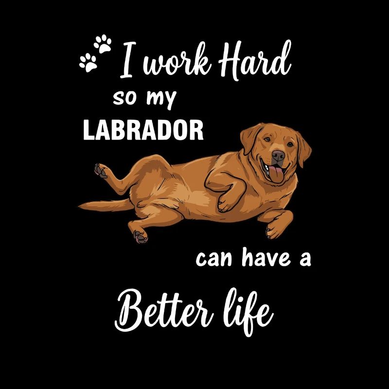 Echte Labrador Liebe Hundebesitzer Statement