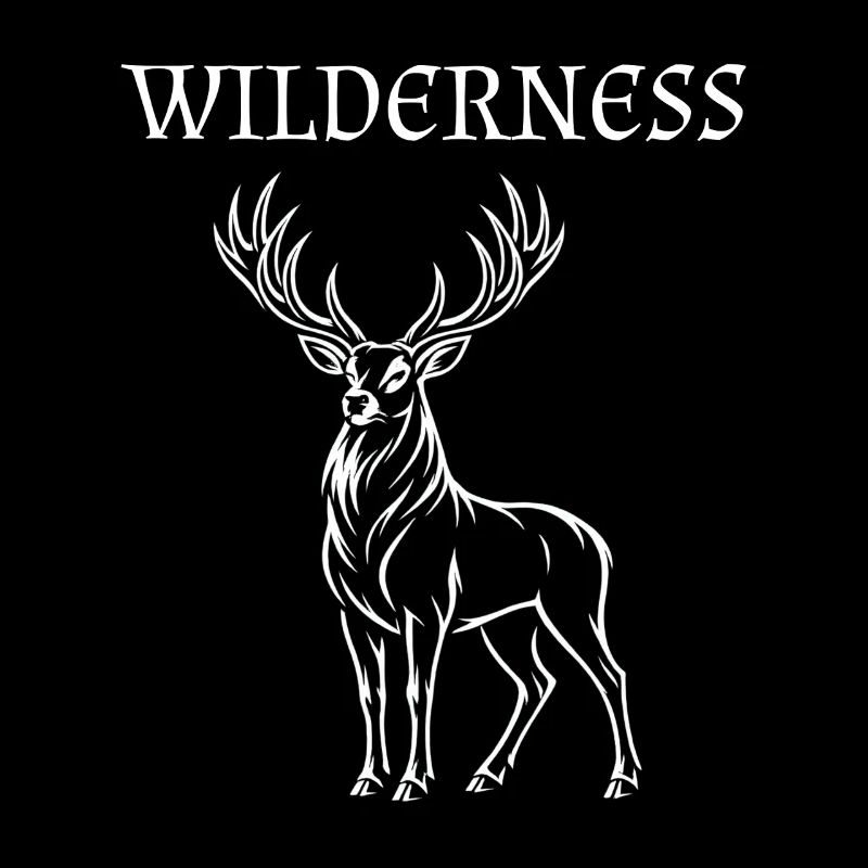 Hirschsilhouette - Wilderness
