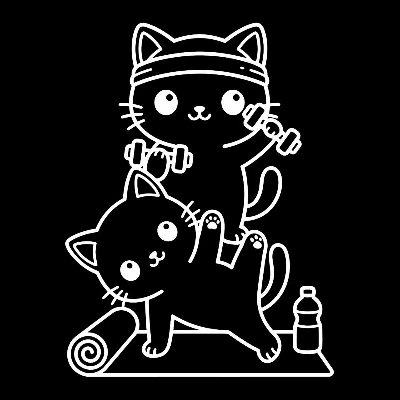 Kawaii cats training