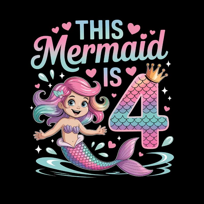 4e anniversaire de la sirène 4 ans