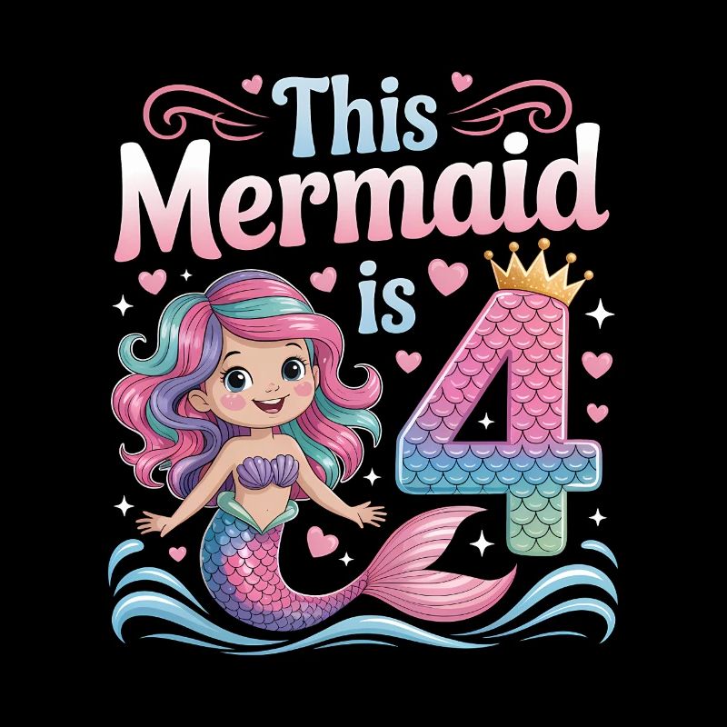 4e anniversaire de la sirène 4 ans