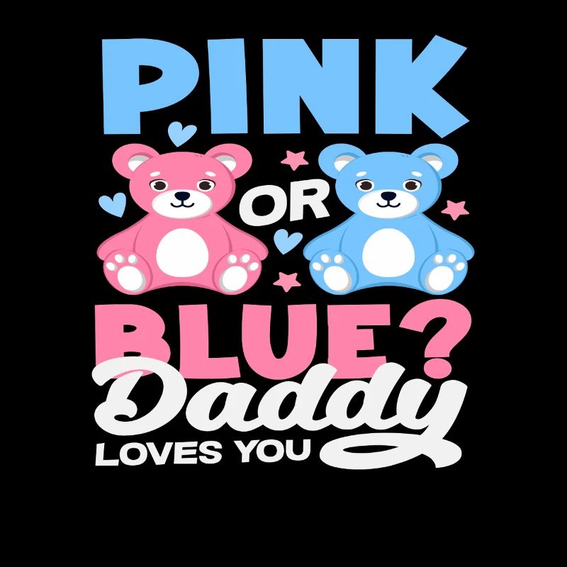 Pink Oder Blau Papa Liebt Dich Bär