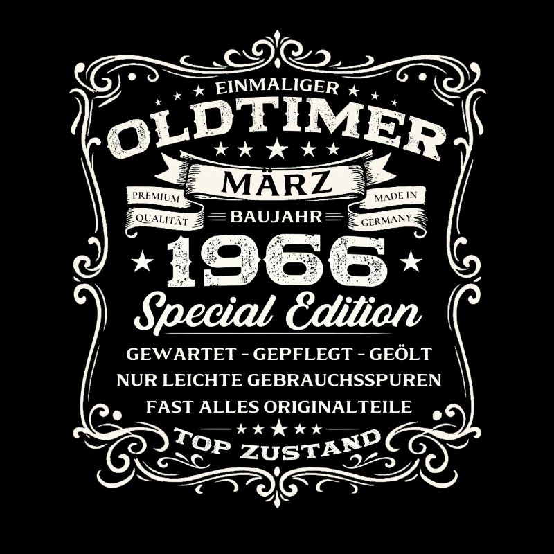 60. Geburtstag Geschenk Mann Oldtimer März 1966