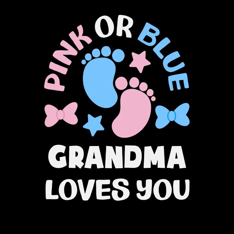 Pink Oder Blau Oma Liebt Dich Gender Reveal