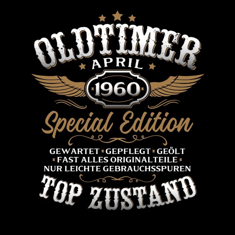 66. Geburtstag Geschenk Mann Oldtimer April 1960