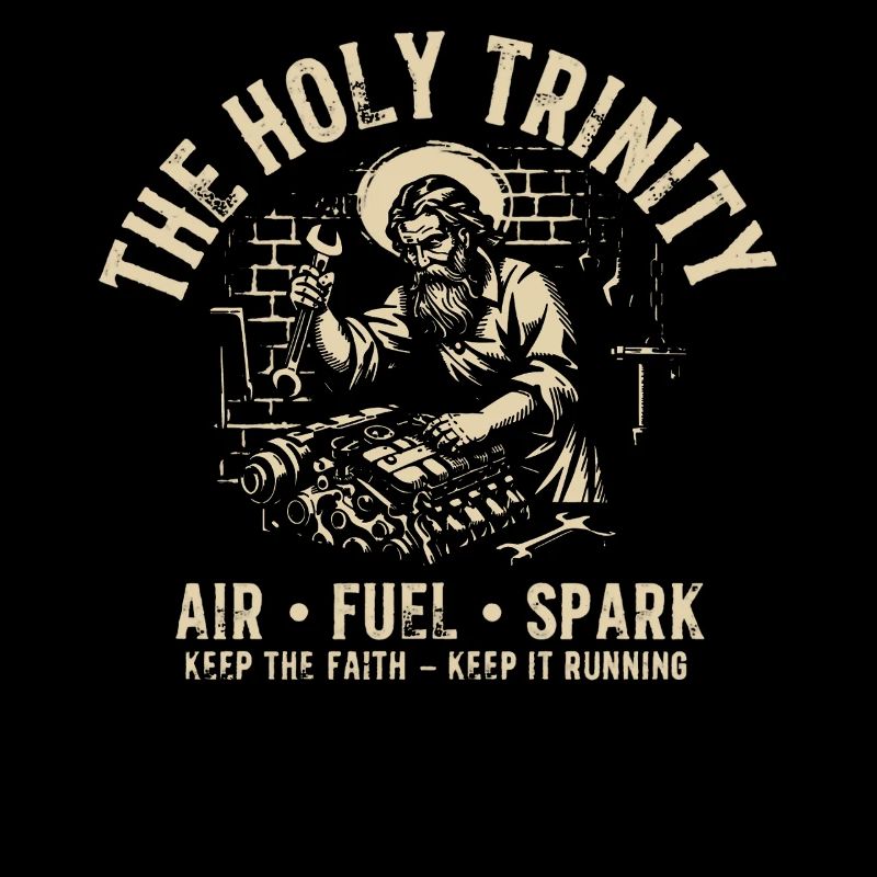 Holy Trinity Engine Tee Air Fuel Spark