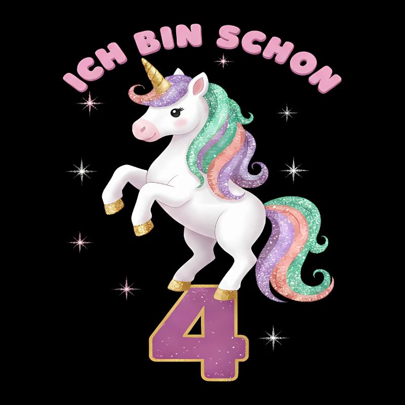 5. Geburtstag Einhorn Mädchen Ich bin schon 5