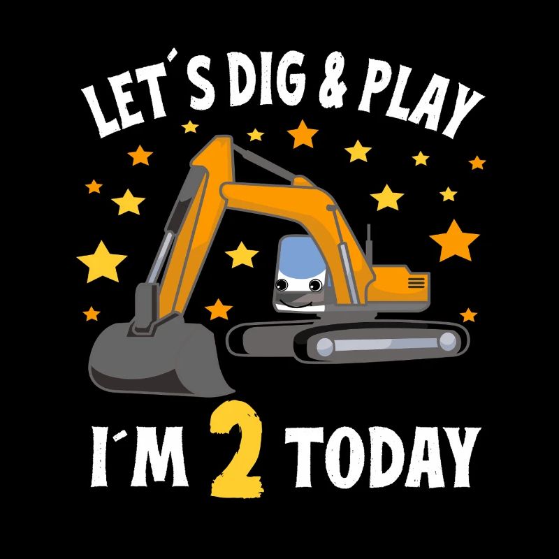 2. Geburtstag Junge 2. Geburtstag Bagger