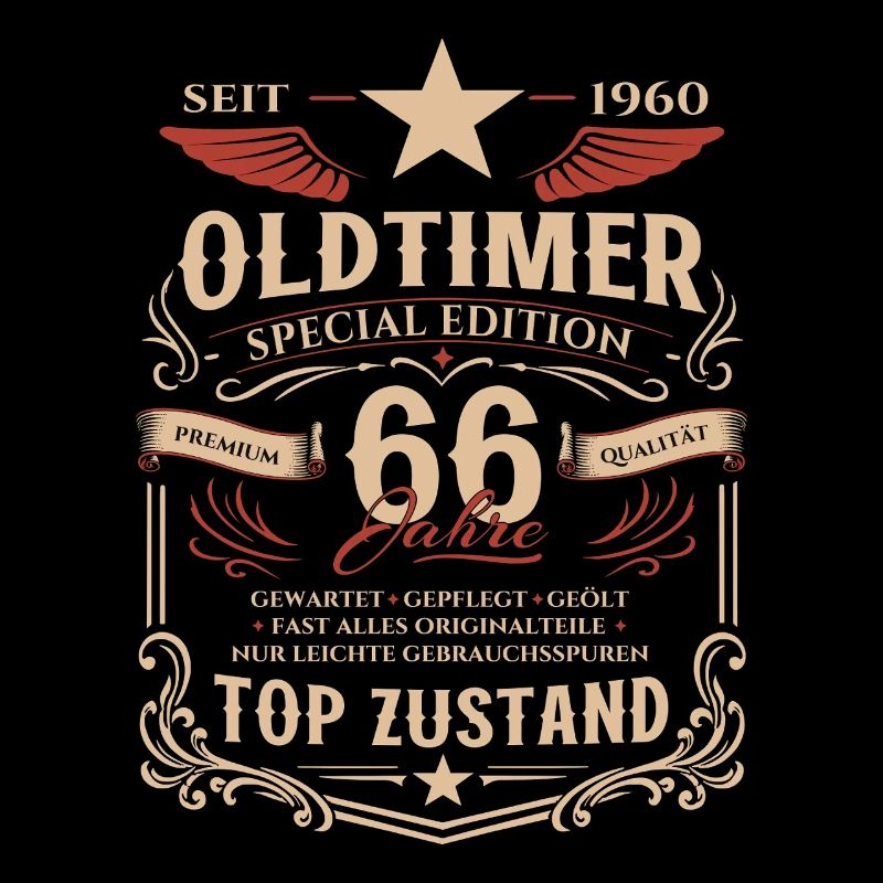 66. Geburtstag Geschenk Mann Oldtimer Vintage 1960