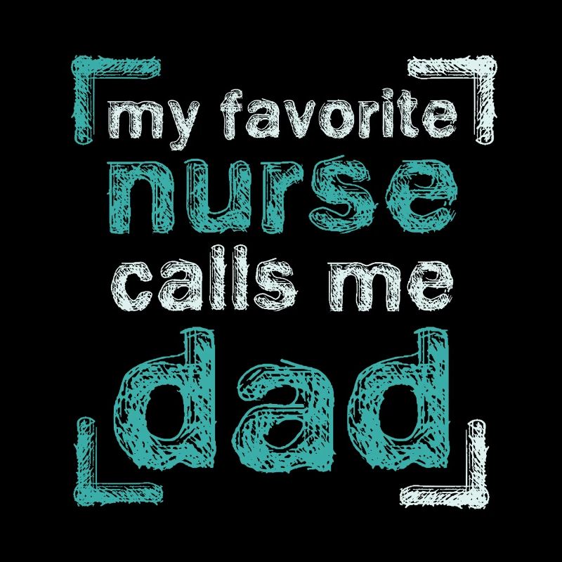 Stolzer Papa einer Krankenschwester