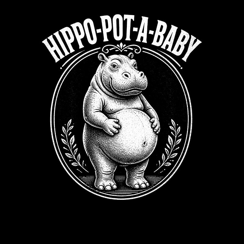Mère enceinte Hippopotam-un-bébé Hippopotam-un-bébé Hippopotame