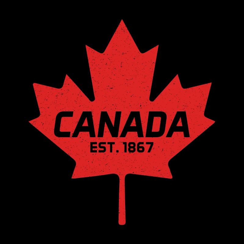 Canada Est 1867 Vintage Canada Maple Leaf