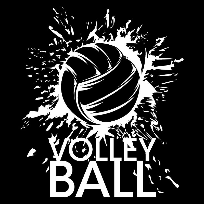 Équipe graphique d’illustration d’icône d’icône d’explosion de volley-ball