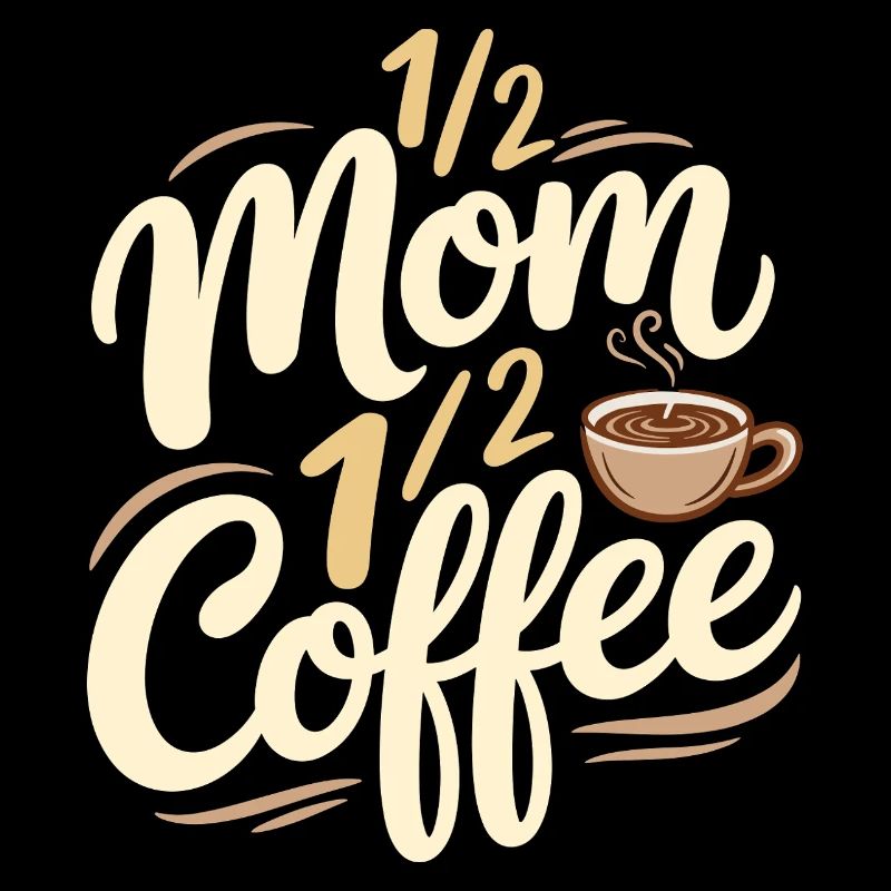 Mutter Koffein Halb Mama Halb Kaffee