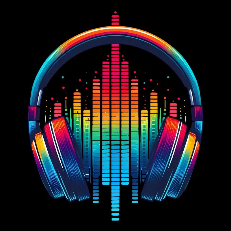 Lebendiger Klang Kopfhörer Regenbogen