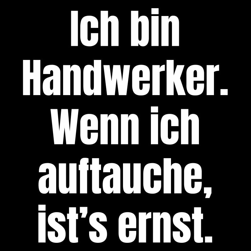 Handwerker Auftauchen Ernst