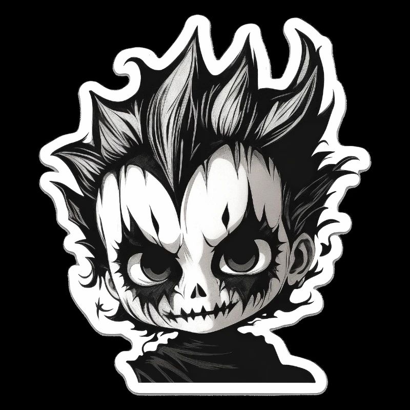 Chibi crâne épineux