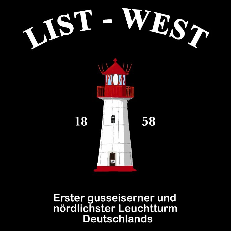 Lighthouse List-West, drawing with information