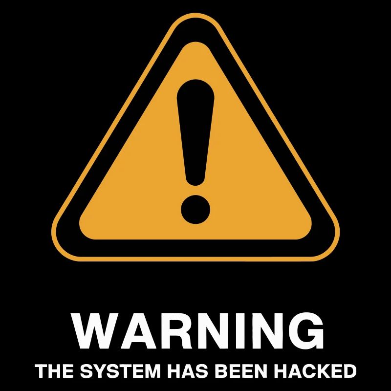 Icône d’avertissement du système piraté