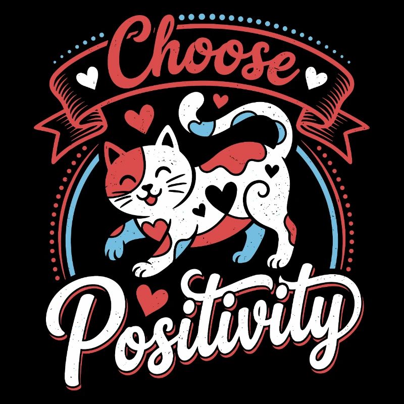 Choose Positivity Cat