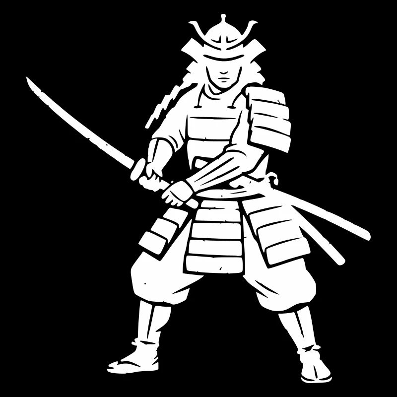 Samurai Warrior Vintage Grunge Vector