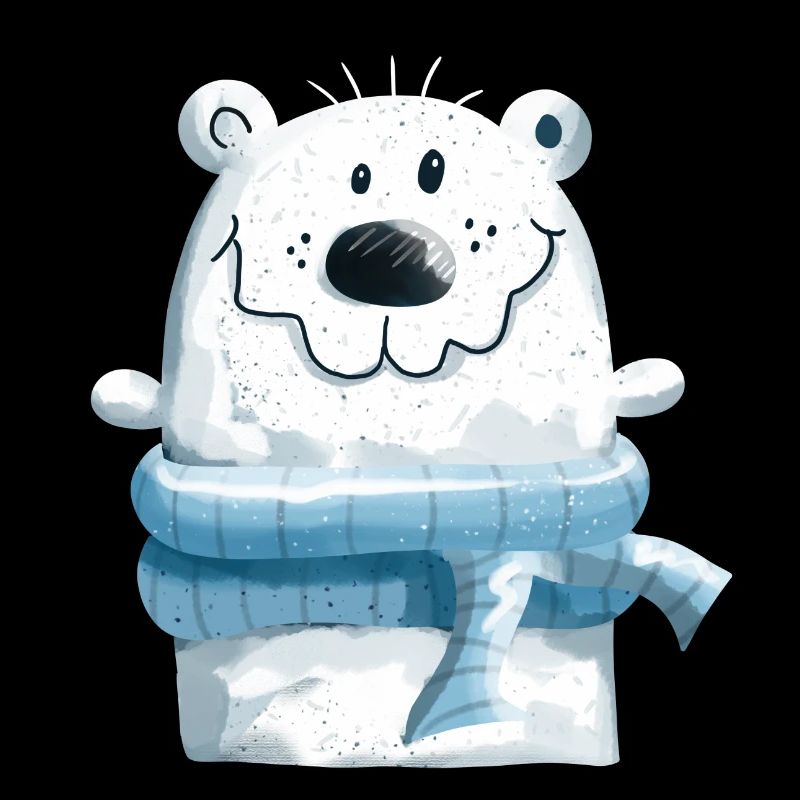 Niedlicher Eisbär mit Winterschal - Bär - Teddy