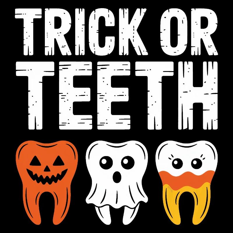 Trick oder Teeth Halloween-T-Shirt