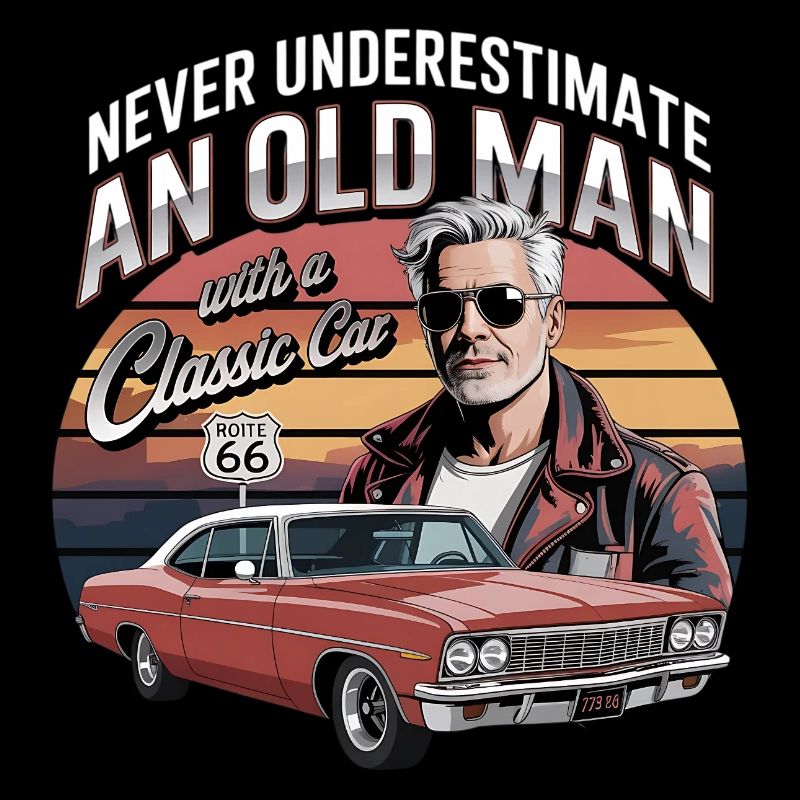 Never Underestimate An Old Man With A Classic Car 