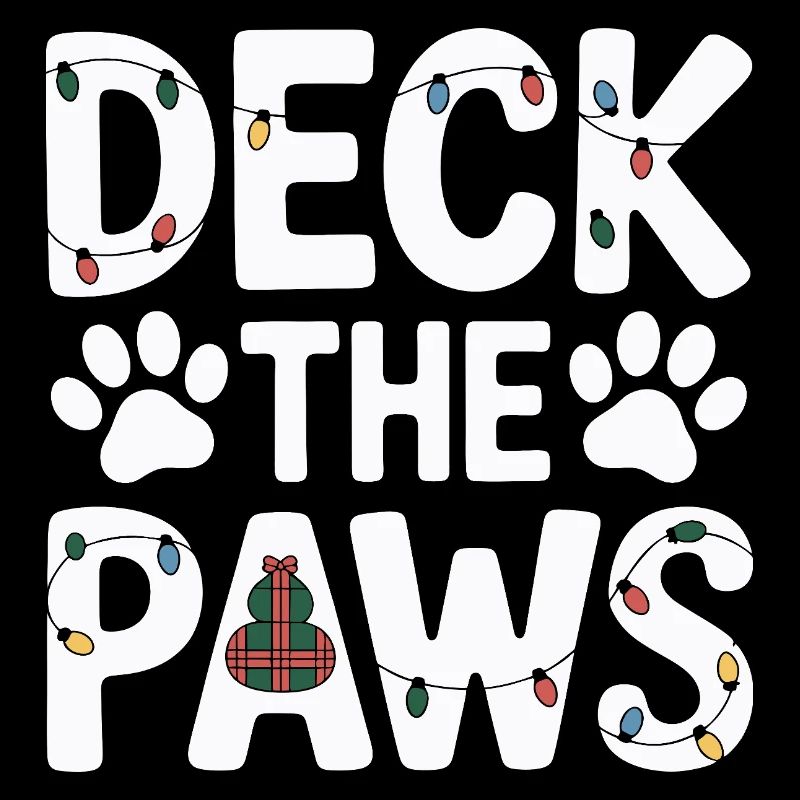 Fête de Noël Deck the Paws